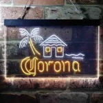 Corona Neon Sign Lodge Island Palm Tree 1