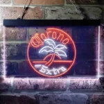 Corona Neon Sign Palm Tree Tree Island Circle 1
