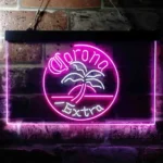 Corona Neon Sign Palm Tree Tree Island Circle 1