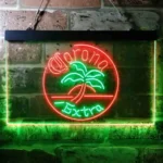 Corona Neon Sign Palm Tree Tree Island Circle 1