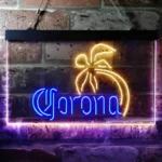 Corona Neon Sign Palm Tree Tree Island Simple 1