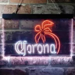 Corona Neon Sign Palm Tree Tree Island Simple 1