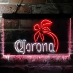 Corona Neon Sign Palm Tree Tree Island Simple 1