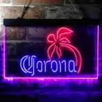 Corona Neon Sign Palm Tree Tree Island Simple 1