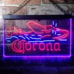 Corona Neon Sign Seaplane Hydroplane 1