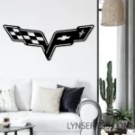 Corvette Metal Sign Logo Car 1