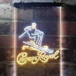 Crown Royal Neon Sign Ice Skiing Home Bar 1