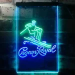 Crown Royal Neon Sign Ice Skiing Home Bar 1