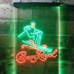 Crown Royal Neon Sign Ice Skiing Home Bar 1