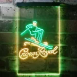 Crown Royal Neon Sign Ice Skiing Home Bar 1