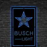 Dallas Cowboys Metal Sign Busch Light 1