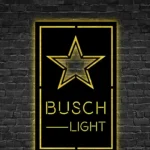 Dallas Cowboys Metal Sign Busch Light 1