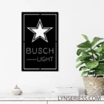 Dallas Cowboys Metal Sign Busch Light 1