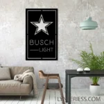Dallas Cowboys Metal Sign Busch Light 1