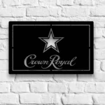 Dallas Cowboys Metal Sign Crown Royal 1