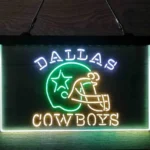Dallas Cowboys Neon Sign Detailed 3 Color 1