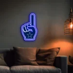 Dallas Cowboys Neon Sign Nfl Foam Finger 1