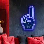 Dallas Cowboys Neon Sign Nfl Foam Finger 1