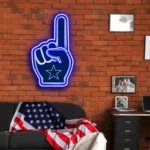 Dallas Cowboys Neon Sign Nfl Foam Finger 1