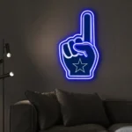 Dallas Cowboys Neon Sign Nfl Foam Finger 1