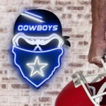 Dallas Cowboys Neon Sign Skull 1