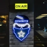 Dallas Cowboys Neon Sign Skull 1