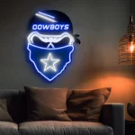 Dallas Cowboys Neon Sign Skull 1