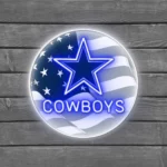 Dallas Cowboys Neon Sign Us Pennant Acrylic 1