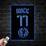 Dallas Mavericks Metal Sign Custom Luka Doncic 77 1