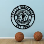 Dallas Mavericks Metal Sign Custom Nba 1
