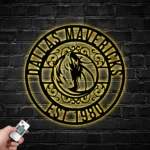 Dallas Mavericks Metal Sign Custom Nba 1