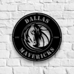 Dallas Mavericks Metal Sign Dallas Mavs Crest 1