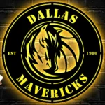 Dallas Mavericks Metal Sign Dallas Mavs Crest 1