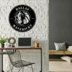 Dallas Mavericks Metal Sign Dallas Mavs Crest 1