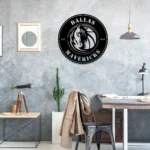 Dallas Mavericks Metal Sign Dallas Mavs Crest 1