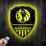 Dallas Mavericks Metal Sign Shield Shape 1