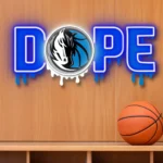 Dallas Mavericks Neon Sign Dripping Dope 1
