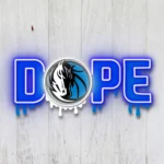 Dallas Mavericks Neon Sign Dripping Dope 1