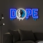 Dallas Mavericks Neon Sign Dripping Dope 1