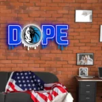 Dallas Mavericks Neon Sign Dripping Dope 1