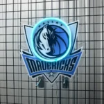 Dallas Mavericks Neon Sign Mavs Head Emblem 1