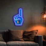 Dallas Mavericks Neon Sign Nba Foam Finger 1