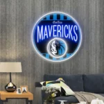 Dallas Mavericks Neon Sign Vintage Acrylic 1
