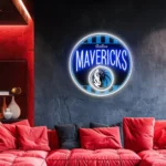 Dallas Mavericks Neon Sign Vintage Acrylic 1