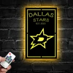 Dallas Stars Metal Sign Bespoke Dallas Star Logo 1