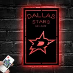 Dallas Stars Metal Sign Bespoke Dallas Star Logo 1