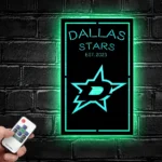 Dallas Stars Metal Sign Bespoke Dallas Star Logo 1