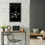 Dallas Stars Metal Sign Bespoke Dallas Star Logo 1
