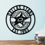 Dallas Stars Metal Sign Custom Nhl 1