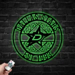 Dallas Stars Metal Sign Custom Nhl 1